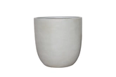Fibre clay pot egg D 42 x H 41 cm Beige