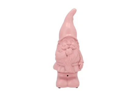 Flirty Jasper Tuinkabouter lichtroze met geluid - H 27 x B 11 x D 10 cm - afbeelding 1