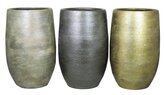Floran Mixplt vaas mira d32 h50cm 3ass ind.wit/zwart/goud
