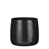 Floyd pot rond zwart - h23,5xd28cm