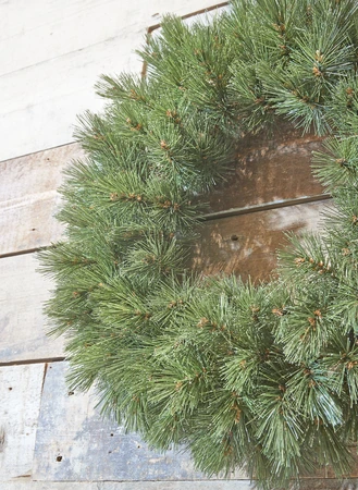 Forest Frosted krans green - D 90 cm - afbeelding 4