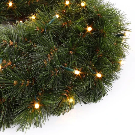 Forest Frosted krans led green - d45cm - afbeelding 2