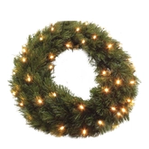 Forest Frosted krans led green - d60cm