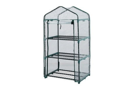 Garden Expert Kweekkas Pvc 3 Schappen B69Xd49Xh125-Cm