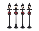 Gas Lantern Street Lamp, Set Of 4, B/O (4.5V) Lemax - afbeelding 1