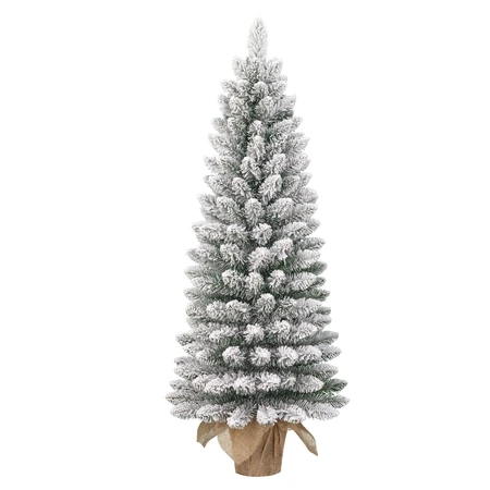 Gerlos miniboom snow burlap - 108 tips - D 41 x H 90 cm