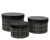 Giftbox karton wit/zwart 3st - afbeelding 1
