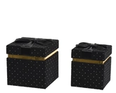 Giftbox karton zwart 2st
