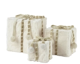Giftbox kunstbont wolwit 3st - afbeelding 1