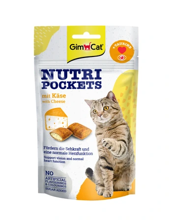 GimCat Nutri Pockets kaas&taurine 60gr
