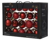 Glazen kerstballen box 42 stuks Ossenrood