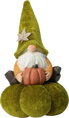 Gnome Op Pompoen 20cm (1 stuk, div. soorten) - afbeelding 2