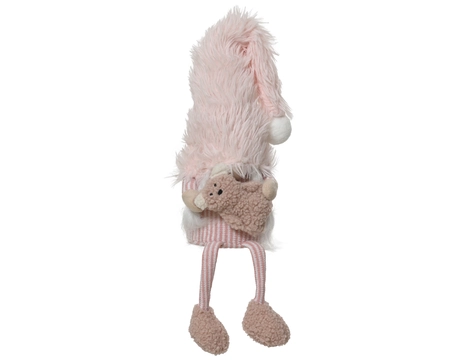 Gnoom polyester L14b15h75cm roze