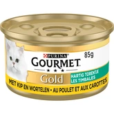 Gourmet Gold Blik Hartig Torentje Kip&Wortel 85Gr