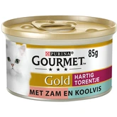 Gourmet Gold Blik Hartig Torentje Zalm 85Gr - afbeelding 1