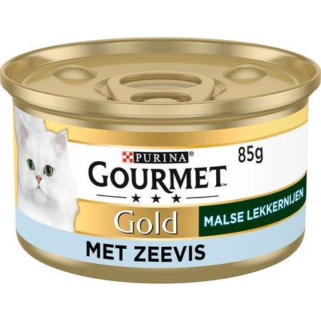 Gourmet Gold Blik Malse Lekkernijen Zeevis - 85gr - afbeelding 1