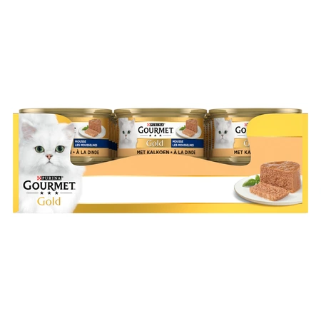 Gourmet Gold Blik Mousse Kalkoen - 85gr - afbeelding 13