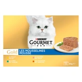 Gourmet Gold blik mousse kip&zalm&konijn mp 12x85gr - afbeelding 3