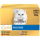 Gourmet Gold blik mousse rund mp 24x85gr
