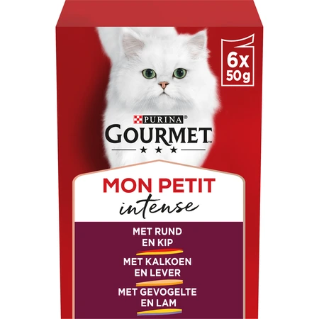 Gourmet Mon Petit pouch duo vlees mp 6x50gr - afbeelding 2
