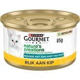 Gourmet Nature''s Creations blik mousse met saus kip 85gr - afbeelding 2