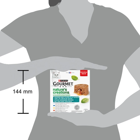 Gourmet Nature''s Creations blik mousse met saus zeevis mp 8x85gr - afbeelding 5