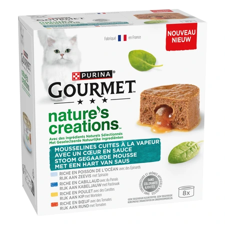 Gourmet Nature''s Creations blik mousse met saus zeevis mp 8x85gr - afbeelding 8
