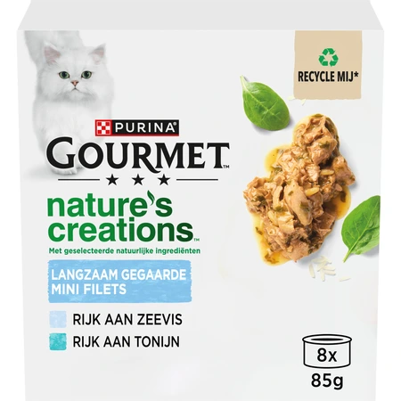 Gourmet Nature's Creations blik zeevis mp 8x85gr - afbeelding 1