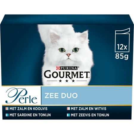 Gourmet Perle duo vis in saus mp 12x85gr - afbeelding 1