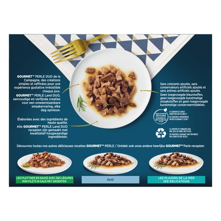 Gourmet Perle duo vlees in saus mp 12x85gr - afbeelding 3