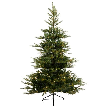 Grandis Fir LED Kunstkerstboom Groen - H 180 x D 132 cm