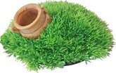 Boon ornament bubbel polyresin Green Moss plant en pot met uitstromer 21x9,5 cm