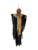 Halloween bewegende animatiepop Pompoen hangend H 120 cm