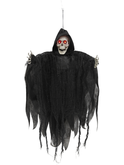 Halloween bewegende animatiepop Skelet hangend H 75 cm
