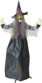 Halloween bewegende pop Heks animatie en geluid - H153cm