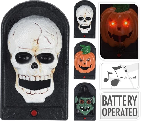 Halloween Deurbel met Licht - 21 x 12,5 x 6 cm