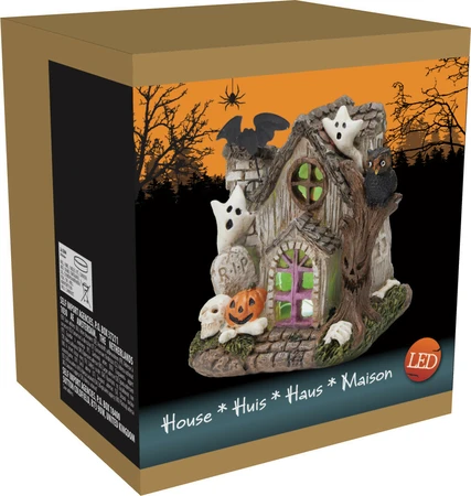 Halloween Huis Met Led (1 stuk, div. soorten) - afbeelding 3