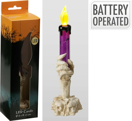 Halloween Led Kaars En Houder - afbeelding 1