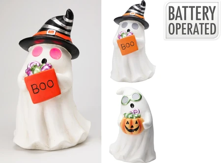 Halloween Spook Led 36cm (1 stuk, div. soorten) - afbeelding 1