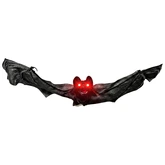 Halloween vleermuis met LED ogen - B77 x H30cm