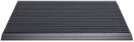 Hamat borstelmat Outline Puur Zwart 50x80cm