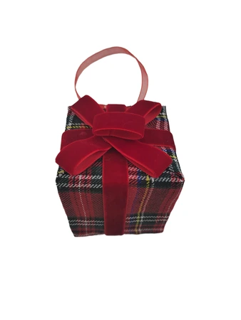 Hanger cadeautje kerstruit - B8xH8cm Traditioneel