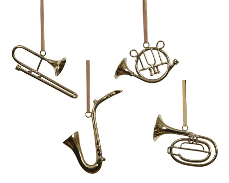 Hanger messing L11b2.5h11cm goud a4