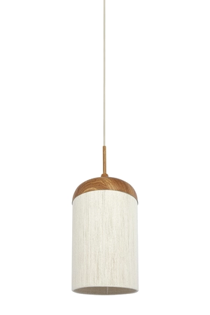 Light & Living Hanging lamp Ø27,5x52 cm DANIA wood print natural+rope cream - afbeelding 1