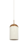 Light & Living Hanging lamp Ø27,5x52 cm DANIA wood print natural+rope cream