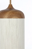 Light & Living Hanging lamp Ø27,5x52 cm DANIA wood print natural+rope cream - afbeelding 2