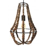 Hanglamp kralen D30x50cm natural - afbeelding 2
