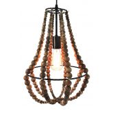 Hanglamp kralen D30x50cm natural - afbeelding 4