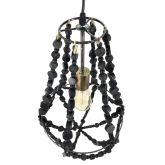 Hanglamp kralen D30x50cm zwart - afbeelding 3