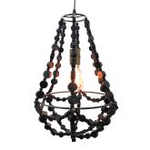 Hanglamp kralen D30x50cm zwart - afbeelding 4